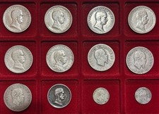 REGNO 1 2 LIRE 1863 1908 1914