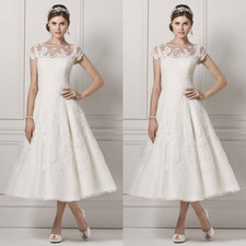 Abito da sposa elegante tea