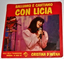 CRISTINA D'AVENA      ---- balliamo e cantiamo con Licia   ----