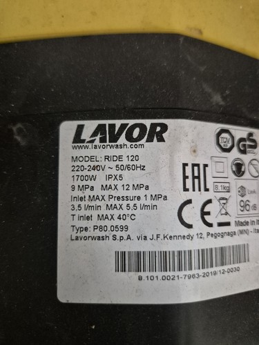 Lavor ride 120 idropulitrice - lavor,
