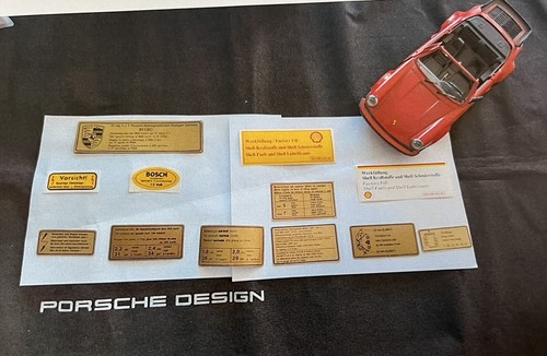 Decals vano motore porsche - decals,