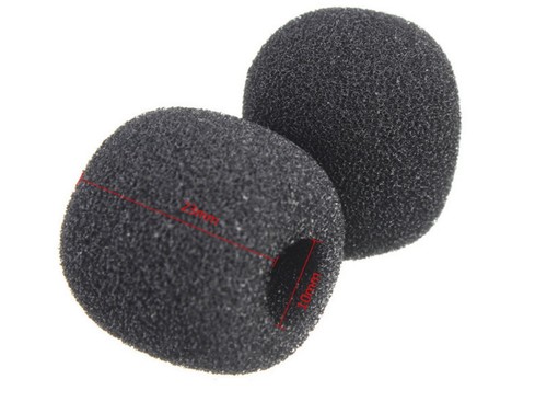 Spugna antivento nera per - antivento,