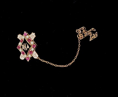 Smalto vintage oro 10k rubino - 10k,