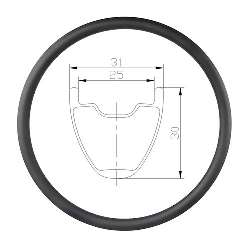 Cerchio carbonio 29er 31x30mm
