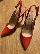 ALTRAMAREA Italiana Donna Alta Guarigione Vera Pelle Scamosciato Arancione EUR 38