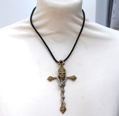 Collana cordino pelle - cordino, in