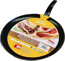 PADELLA PIASTRA CREPIERA ANTIADERENTE PER CREPES PIADINE PIADINA ACCADEMIA