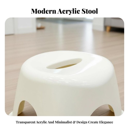 Sgabello trasparente stile - sgabello,