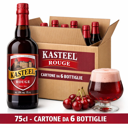 Birra kasteel rouge 75cl - rouge,