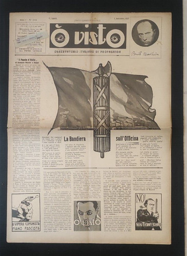Visto giornale fascismo - o',