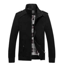 Giacca Nera Uomo Slim Moda