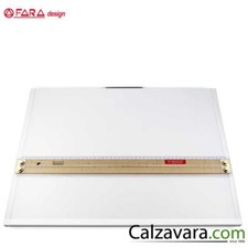 FARA - Tavola Parallelografo con Maniglia - Riga in Legno cm 70 Leggio cm. 73x50