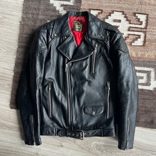 Giacca biker vintage vera