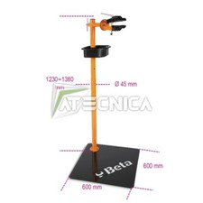 Asta girevole con morsa mono