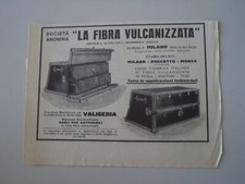 advertising Pubblicità 1924 VALIGERIA LA FIBRA VULCANIZZATA