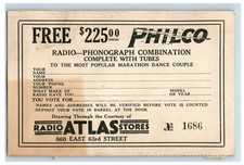 Biglietto lotteria Philco