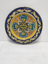 Centrotavola  traforato in ceramica  con decoro...