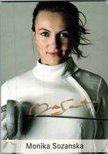 Autografo originale Monika Sozanska /// autografo firmato signee S 351593