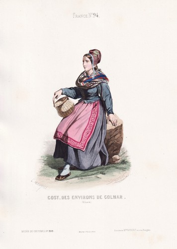 Colmar alsazia francia costume - francia,