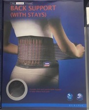 FASCIA POSTURALE SCHIENA ELASTICA SBK 616 CON SOSTEGNI BUSTO RENI TUTORE SUPPORT