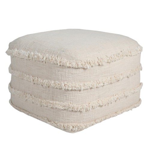 Cream cotton tufted - cream,