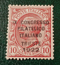 1922 IX CONGRESSO FILATELICO