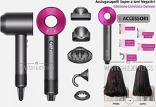Asciugacapelli Professionale Ioni -Edizione Limitata Deluxe PHON con 5 ACCESSORI