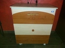 Bagnetto Fasciatoio Cassettiera con vaschetta Pali  3 cassetti 