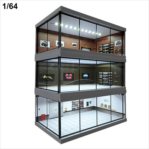Diorama auto showroom - 1:64,