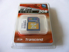 2GB Secure Digital Card 150x HIGH-SPEED (scheda SD 2GB) TRANSCEND nuova
