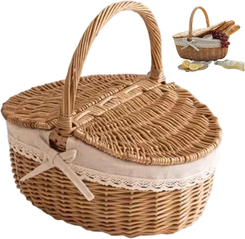 Cestino vimini con - cestino,