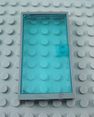 Lego porta 1x4x6 grigio - lego, blu