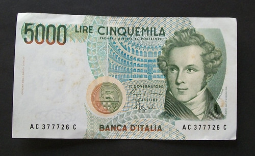 5000 lire vincenzo - , bellini