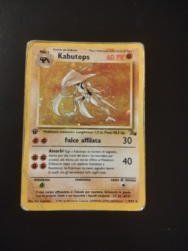 Pokemon kabutops holo 62 1 - holo, 9/62
