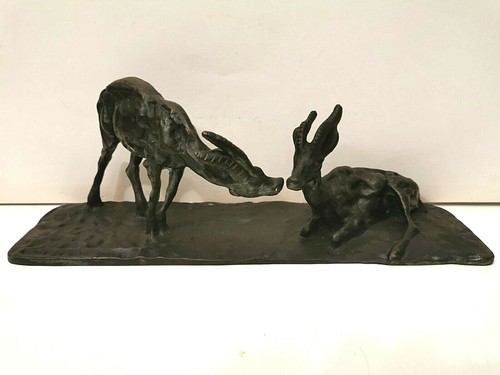Scultura bronzo antilopi - scultura, "antilopi"