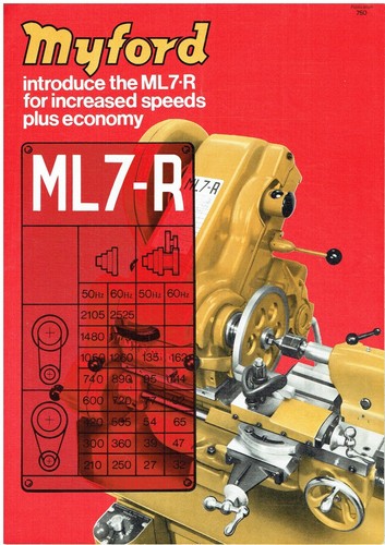 Myford ml7 serie torni - serie,