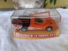 Politoys M 13 Ferrari 512S Pari Al Nuovo Con Figurina No Burago Maisto Solido 