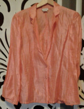 Giacca Camicia Salmone Lino