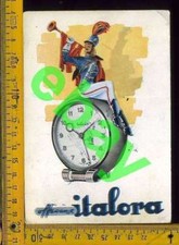 Pubblicitaria orologio sveglia officine Italora annullo fiera