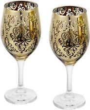 Tabletop Round Gold Wine