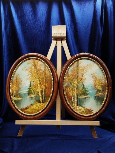 Set pittura olio paesaggio - pittura, a