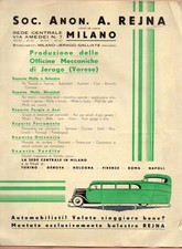 OPUSCOLO PUBBLICITARIO DELLA SOC. ANON, A. REJNA MILANO