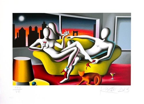 Mark kostabi 72x99 serigrafia - 72x99,
