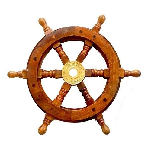 Volante barca ottone - volante, vintage