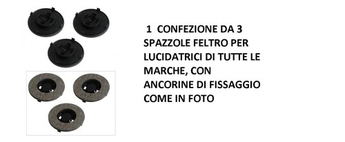 Serie spazzole feltro - serie, 3