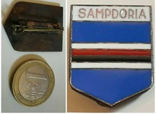 Distintivo calcio ⚽ SAMPDORIA spilla GIGANTE❗2,5/3,5cm pin GENOVA no piedino XXL
