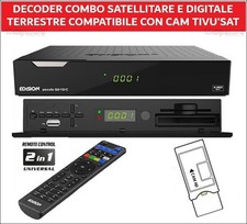 Ricevitore Satellitare Tvsat Decoder Tivusat HD Compatibile Con Cam CI Tv Sat