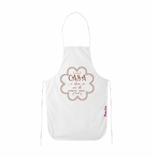 Grembiule bianco cucina - grembiule,