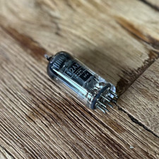 Tubo/Valvola Aspirazione Brimar 12AX7/ECC83 1951 Piastra Nera Lunga Sqr Gtr - Testato AVO