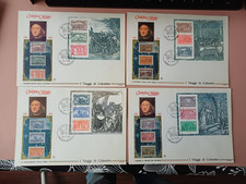 LOTTO 6 BUSTE PRIMO GIORNO GIRO COMPLETO 6 FOGLIETTI ITALIA VIAGGI  COLOMBO 1992